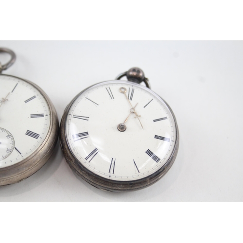 419 - Job Lot Mixed Purity Silver Key-Wind Pocket Watches UNTESTED