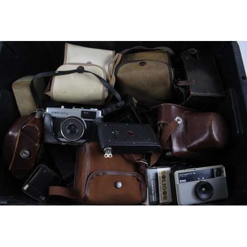 393 - Assorted Vintage Cameras Inc. SLRs, DSLRs, Lenses, Digital Bridges Etc. Job Lot