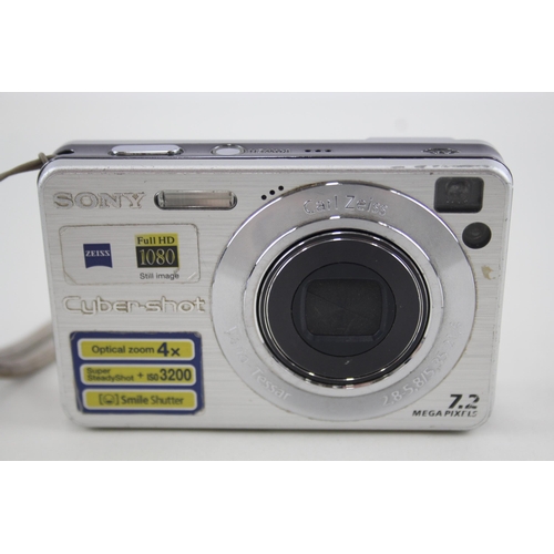 397 - Sony Cybershot DSC-W120 Digital Compact Camera Working w/ Carl Zeiss 4x Lens