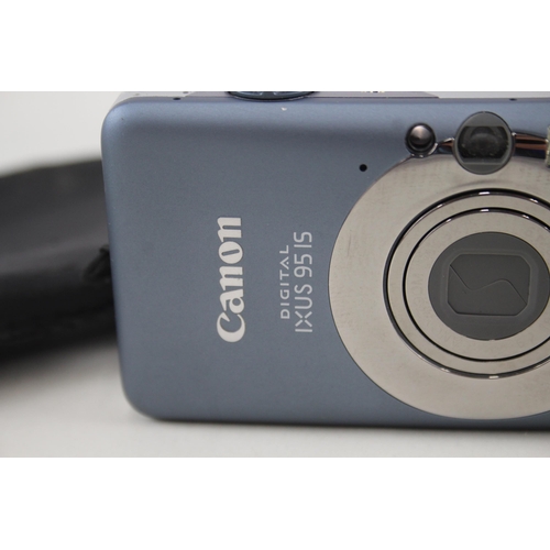 402 - Canon IXUS 95 IS Digital Compact Camera Working w/ Canon 3x IS Zoom Lens