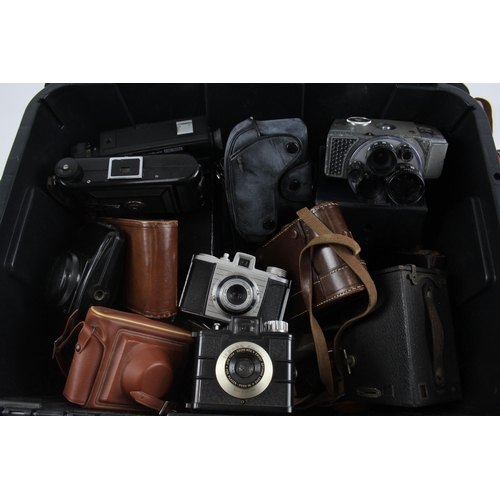 410 - Assorted Vintage Cameras Inc. SLRs, DSLRs, Lenses, Digital Bridges Etc. Job Lot