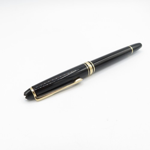 438 - MONTBLANC Meisterstuck Black Fountain Pen w/ 14ct White Gold Nib, Rollerball Etc