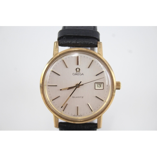 443 - Men's Omega Gold Tone Watch Ref. 196.0160 Quartz WATCH RUNS