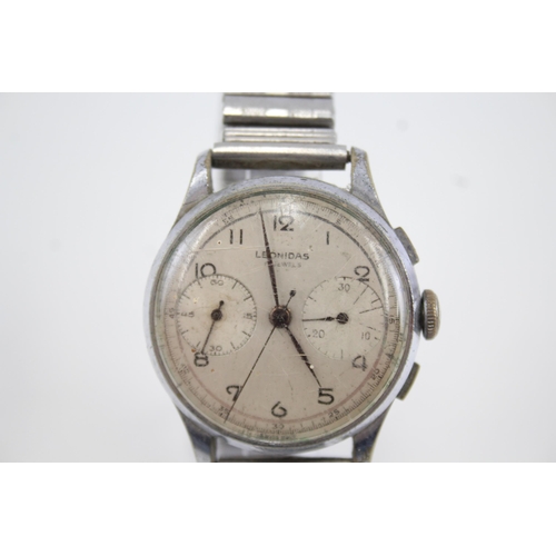 446 - Men's Vintage Leonidas Chronograph Watch Hand-Wind Requires Service