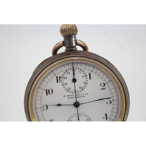 450 - Men's Vintage Up/Down Chronograph Pocket Watch Hand-Wind WATCH RUNS