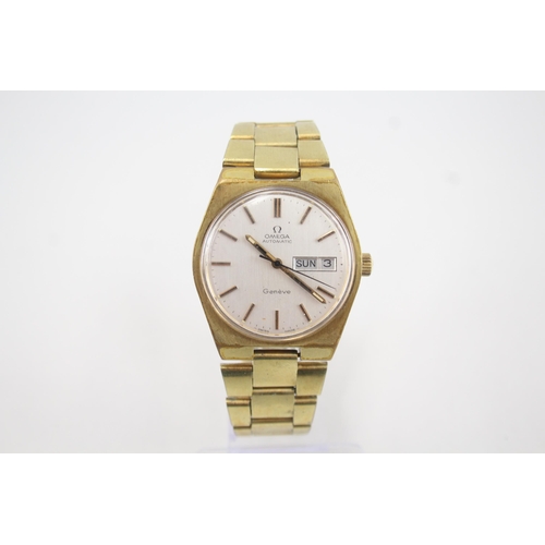 456 - Men's Omega Geneve Gold Tone Watch Automatic WATCH RUNS