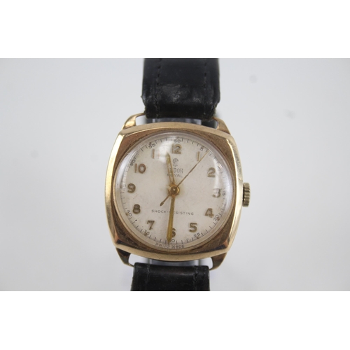 457 - Men's Vintage Tudor Royal 9ct Gold Watch Hand-Wind WATCH RUNS