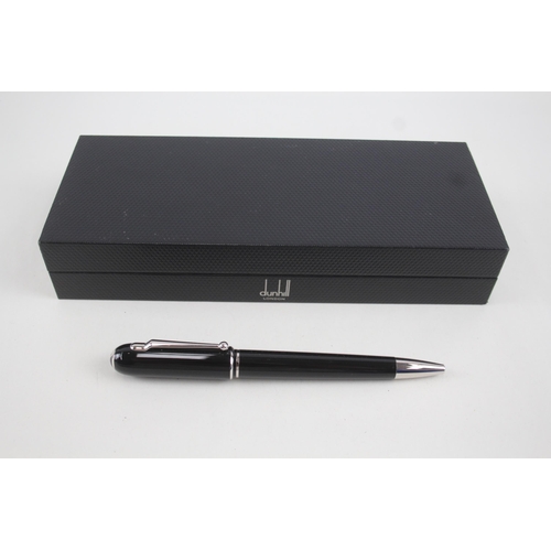 484 - Alfred DUNHILL Black Lacquer Cased Ballpoint Pen / Biro WRITING Original Box