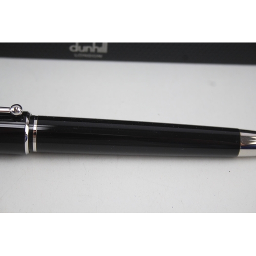 484 - Alfred DUNHILL Black Lacquer Cased Ballpoint Pen / Biro WRITING Original Box