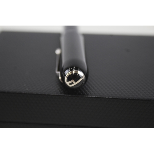 484 - Alfred DUNHILL Black Lacquer Cased Ballpoint Pen / Biro WRITING Original Box