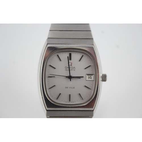 442 - Men's Omega De Ville Stainless Steel Watch Ref. 192.0037 Quartz WATCH RUNS