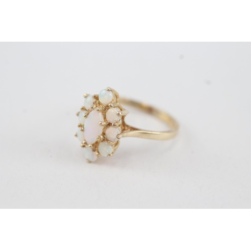 5 - 9ct gold opal dress ring (2.5g) Size  M1/2