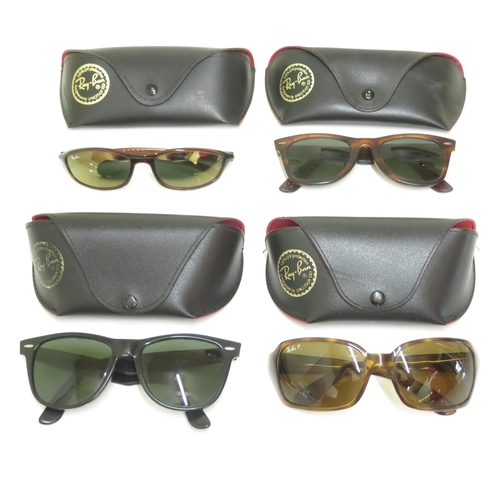 511 - 4 x Ray Ban Sunglasses- All with Cases