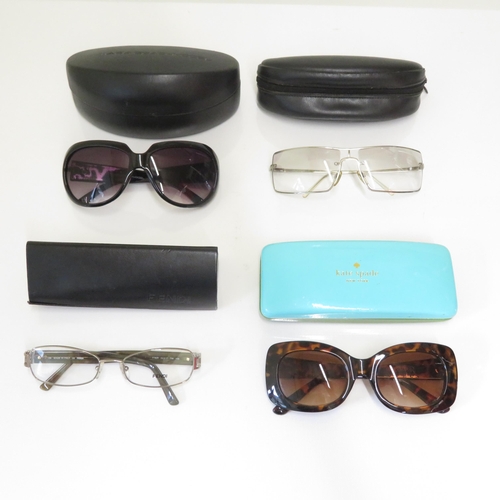 512 - 4 x Designer Sunglasses including Maria Granchvogel, Fendi, Giorgio Armani, Kate Spade  - All with C... 