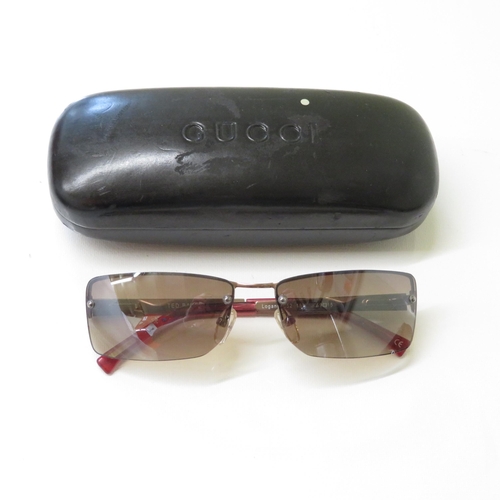 520 - 4 x Designer Sunglasses including Gucci, Lulu Guinness, Giorgio Armani, Ted Baker  - All with Cases