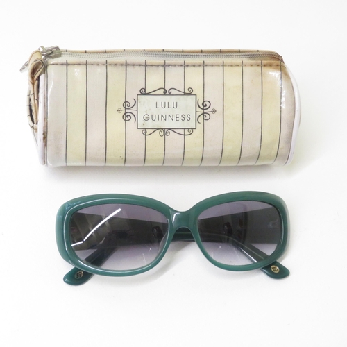 520 - 4 x Designer Sunglasses including Gucci, Lulu Guinness, Giorgio Armani, Ted Baker  - All with Cases