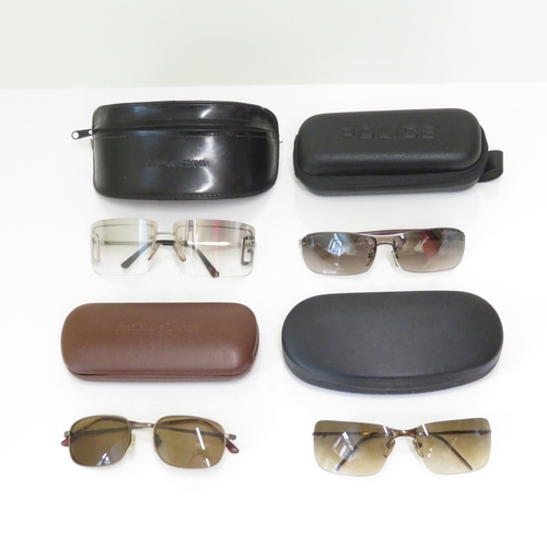 524 - 4 x Designer Sunglasses including Polo Ralph Lauren, Dolce & Gabbana, Giorgio Armani, Police  - All ... 