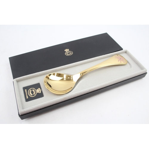 365 - Vintage GEORG JENSEN .925 Sterling Silver Gilt Collectors Spoon Boxed (44g)