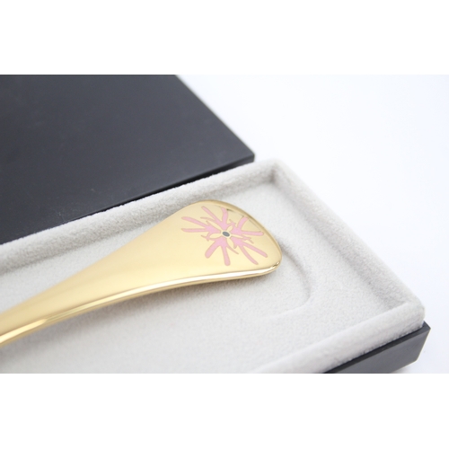 365 - Vintage GEORG JENSEN .925 Sterling Silver Gilt Collectors Spoon Boxed (44g)