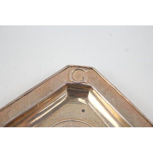 366 - Vintage 1934 Birmingham Sterling Silver George V Commemorative Ashtray (30g)