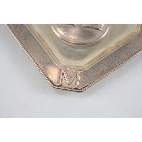 366 - Vintage 1934 Birmingham Sterling Silver George V Commemorative Ashtray (30g)