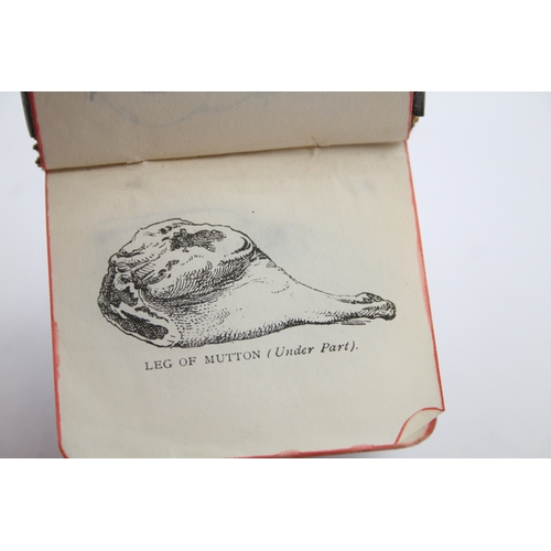 373 - Antique Edwardian 1906 Chester Sterling Silver Covered Miniature Cookbook 38g