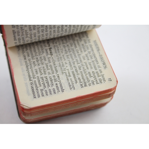 373 - Antique Edwardian 1906 Chester Sterling Silver Covered Miniature Cookbook 38g