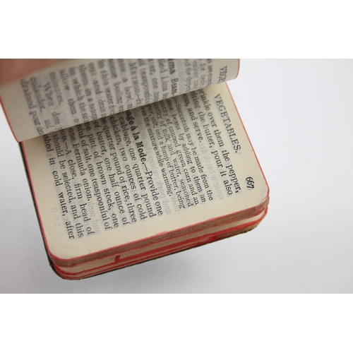 373 - Antique Edwardian 1906 Chester Sterling Silver Covered Miniature Cookbook 38g