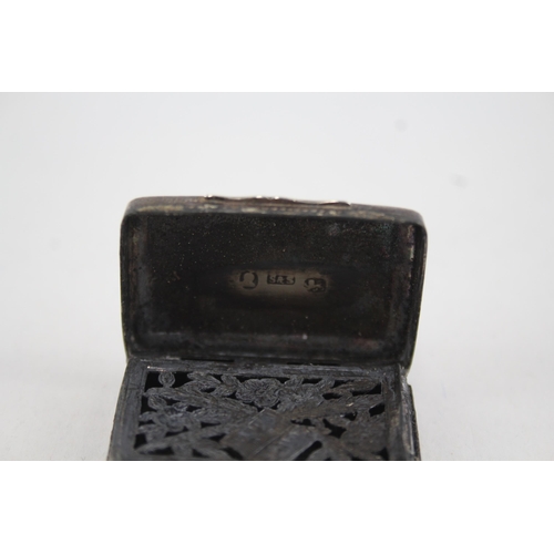 371 - Antique Georgian Hallmarked .925 Sterling Silver Vinaigrette (15g)