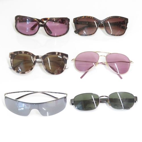 474 - 6 x Designer Sunglasses including Gucci / Guess / Super Dry / Georgio Armani