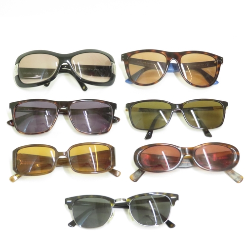 491 - 7 x Designer Prescription Sunglasses including Ray Ban / Versace / Tommy Hilfiger / Ferucci / Ted Ba... 