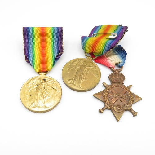 396 - 3x WWI medals Star and Victory 49964 Cpl. R. Webster R.A.M.C. and Victory to 5575 Cpl. J.H. Anderton... 