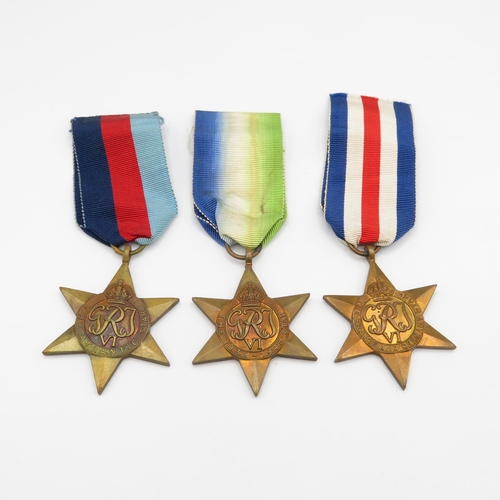 397 - WWII Boxed Navy medal group inc. Atlantic-France and Germany start etc.