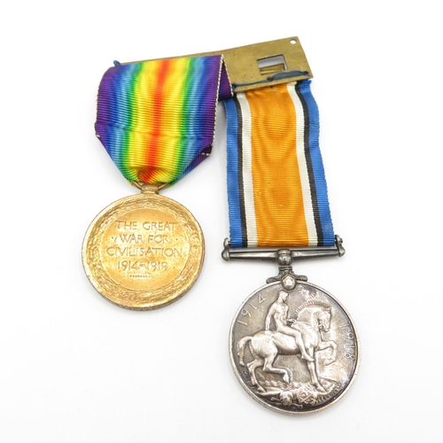 401 - WWI Medal Pair named J 70784 S.W.C. Matthews B. Tel R.N.