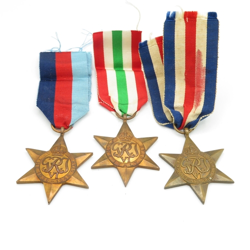 402 - Boxed  WWII Army Medal Group inc. Ital, -France and Germany Stars