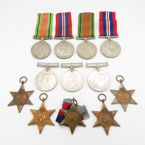 408 - 12 x WWII medals inc. Defence and War 1939-45 stars