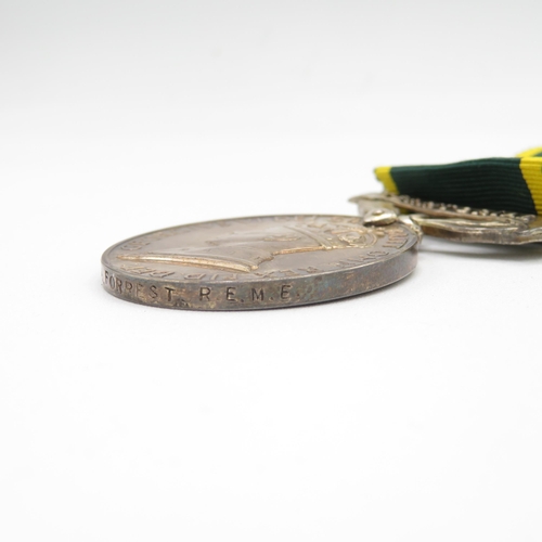 412 - WWII Territorial boxed medal group and postal packet.  Territorial named 1474920 CFN M.A. Forrest R.... 