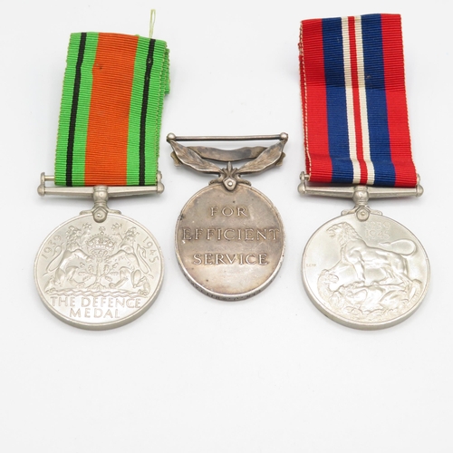 414 - WWII Territorial medal group inc. France and Germany star etc Territorial named 911659 Gnr. J. 40