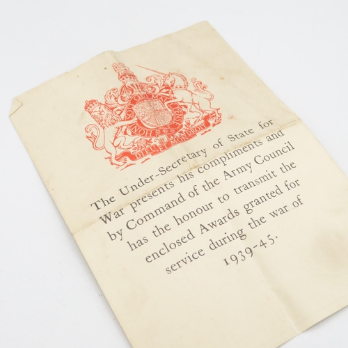 416 - Boxed WWII Army medal group inc. France and Germany star - inc. wax packets