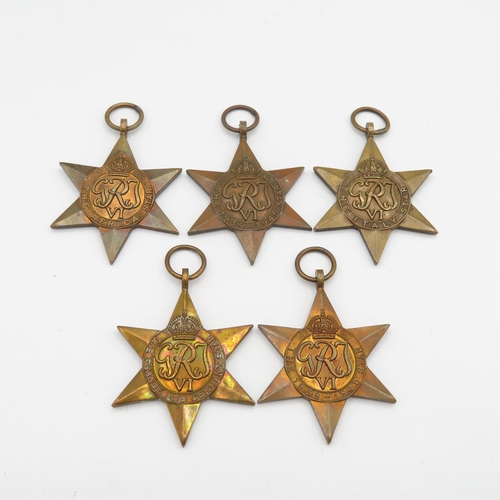 419 - 10 x WWII medals incl.  Italy, Africa and Germany stars