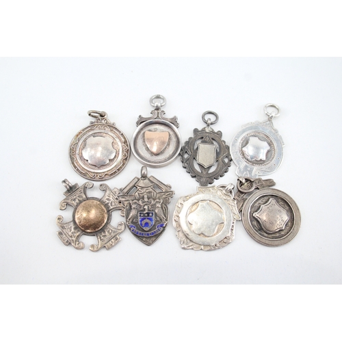 292 - A collection of silver fobs (51g)