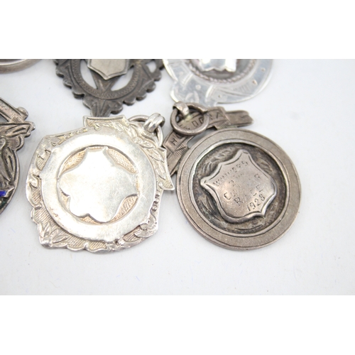 292 - A collection of silver fobs (51g)