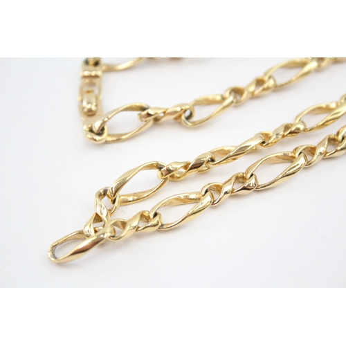 330 - Gold tone chain necklace by designer Christian Dior (38g)