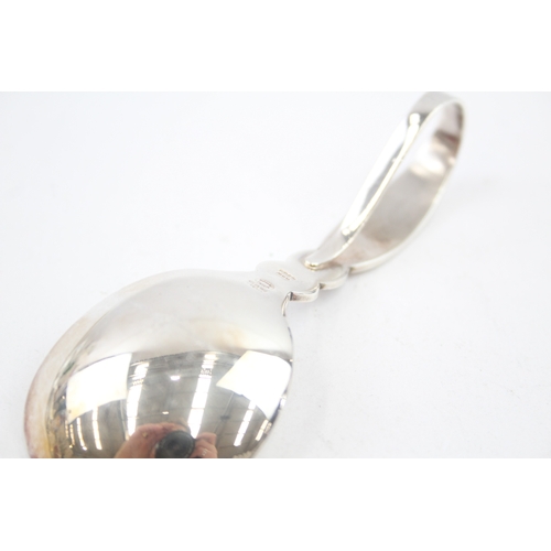 387 - GEORG JENSEN 2000 London Import Sterling Silver Baby Feeding Spoon (26g)