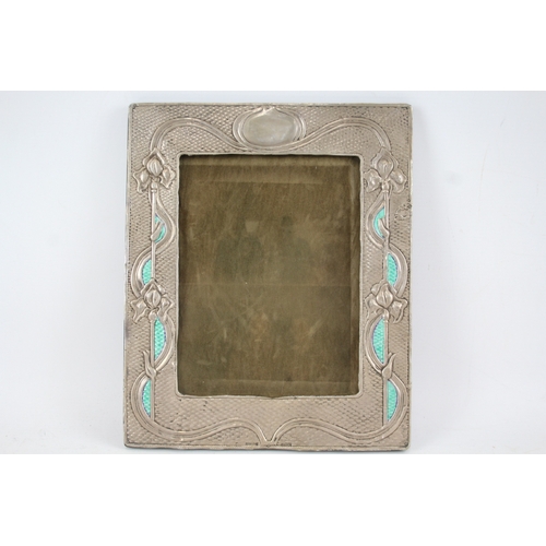 400 - Antique / Vintage ART NOUVEAU Stamped .925 Sterling Silver Photograph Frame 361g