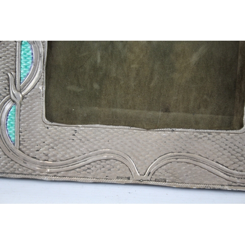 400 - Antique / Vintage ART NOUVEAU Stamped .925 Sterling Silver Photograph Frame 361g