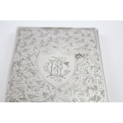 404 - Antique Victorian 1899 Birmingham Sterling Silver Calling Card Case (83g)