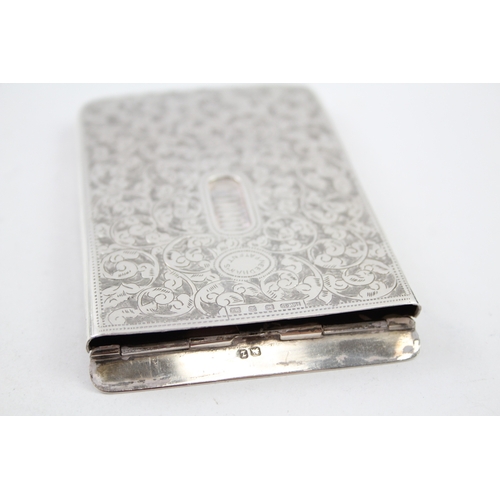 404 - Antique Victorian 1899 Birmingham Sterling Silver Calling Card Case (83g)