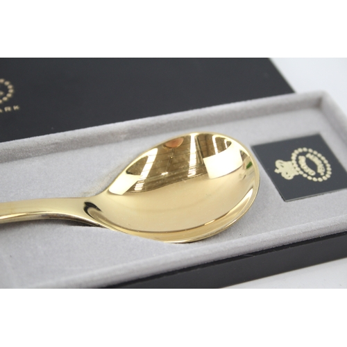 405 - Vintage GEORG JENSEN .925 Sterling Silver Gilt Collectors Spoon Boxed (43g)