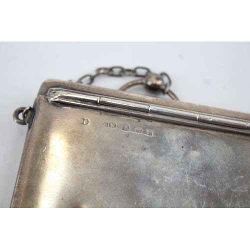 418 - Antique Edwardian 1907 Birmingham Sterling Silver Calling Card Case (62g)